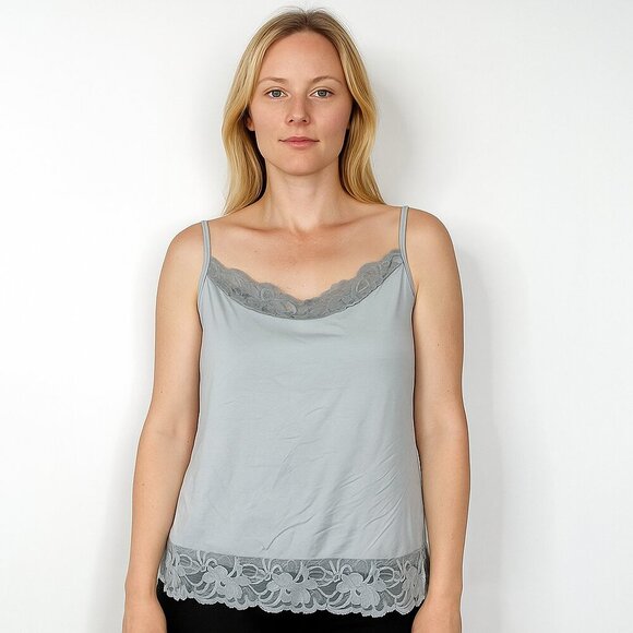 2/$30 White House Black Market Gray Cami XL #A0038 - Picture 1 of 7